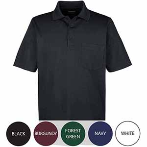 Mens Short Sleeve Performance Polo with Pocket