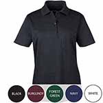 Womens Short Sleeve Performance Polo with Pocket