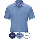 Unisex Short Sleeve Gripper Snap Front Polo